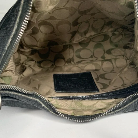 COACH Black Pebbled Leather Hobo Bag - Picture 5 of 5